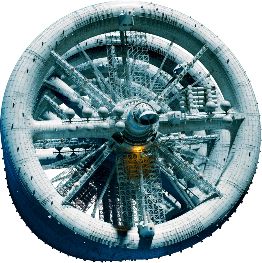 Space station as the Orbital Scavengers website favicon.